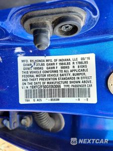Zdjęcie 13 z 13 samochodu: 2016 HONDA CIVIC LX VIN:19XFC2F50GE063066 - miniatura