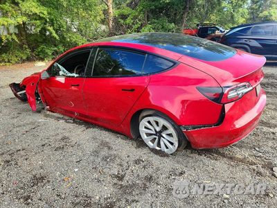 Drugie zdjęcie samochodu z przodu: 2022 TESLA MODEL 3 VIN:5YJ3E1EAXNF370418 - miniatura