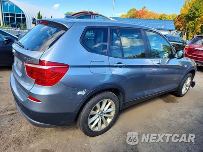 Trzecie zdjęcie samochodu z tyłu: 2014 BMW X3 XDRIVE28I VIN:5UXWX9C52E0D42608 - miniatura
