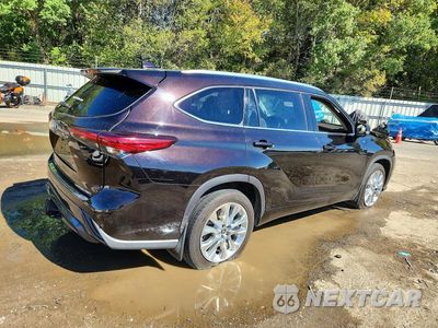 Trzecie zdjęcie samochodu z tyłu: 2020 TOYOTA HIGHLANDER LIMITED VIN:5TDDZRBH2LS002932 - miniatura