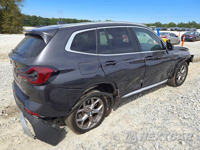 Trzecie zdjęcie samochodu z tyłu: 2022 BMW X3 SDRIVE30I VIN:5UX43DP01N9M86924 - miniatura