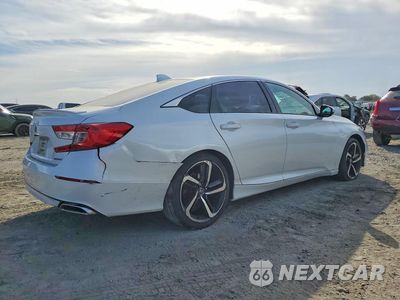 Trzecie zdjęcie samochodu z tyłu: 2019 HONDA ACCORD SPORT VIN:1HGCV1F35KA051725 - miniatura