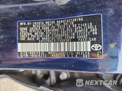 Zdjęcie 14 z 14 samochodu: 2020 TOYOTA COROLLA LE VIN:5YFEPRAEXLP008181 - miniatura