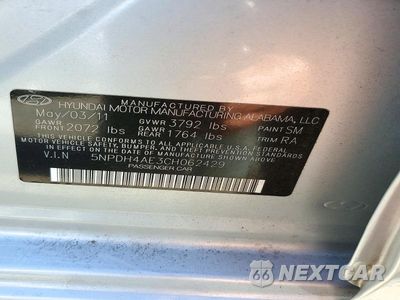 Zdjęcie 12 z 12 samochodu: 2012 HYUNDAI ELANTRA GLS VIN:5NPDH4AE3CH062429 - miniatura