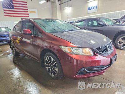 Czwarte zdjęcie samochodu z boku: 2013 HONDA CIVIC EX VIN:19XFB2F81DE066891 - miniatura