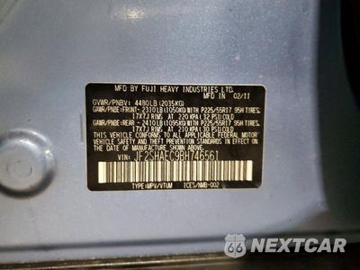 Zdjęcie 13 z 13 samochodu: 2011 SUBARU FORESTER LIMITED VIN:JF2SHAEC9BH746561 - miniatura