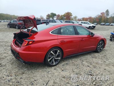 Trzecie zdjęcie samochodu z tyłu: 2021 HYUNDAI SONATA SEL PLUS VIN:5NPEJ4J25MH132884 - miniatura