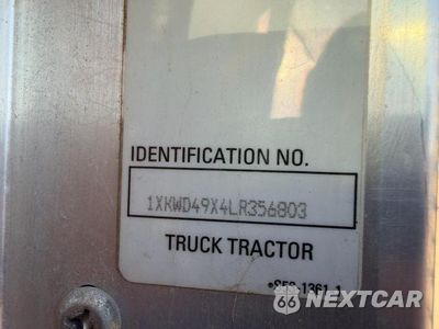 Zdjęcie 10 z 10 samochodu: 2020 KENWORTH W900 SEMI TRUCK VIN:1XKWD49X4LR356803 - miniatura