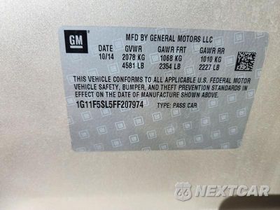 Zdjęcie 12 z 12 samochodu: 2015 CHEVROLET MALIBU LTZ VIN:1G11F5SL5FF207974 - miniatura