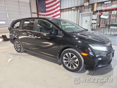 Czwarte zdjęcie samochodu z boku: 2024 HONDA ODYSSEY EXL VIN:5FNRL6H63RB034751 - miniatura