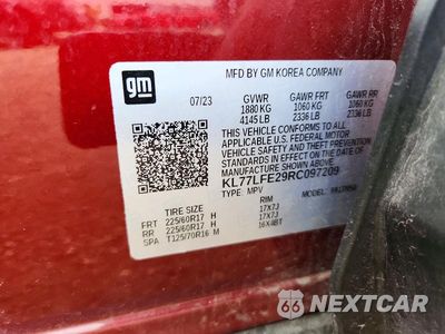 Zdjęcie 13 z 13 samochodu: 2024 CHEVROLET TRAX LS VIN:KL77LFE29RC097209 - miniatura