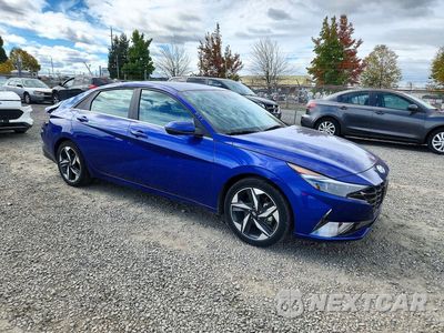 Czwarte zdjęcie samochodu z boku: 2023 HYUNDAI ELANTRA LIMITED VIN:KMHLN4AJ1PU046058 - miniatura