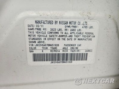 Zdjęcie 12 z 12 samochodu: 2011 INFINITI G25 SEDAN X VIN:JN1DV6AR7BM451928 - miniatura