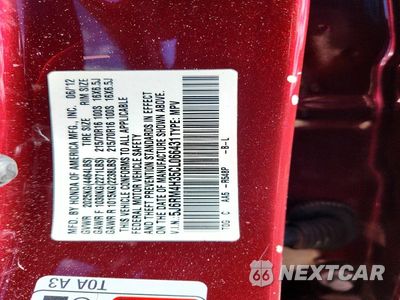 Zdjęcie 13 z 13 samochodu: 2012 HONDA CR-V LX VIN:5J6RM4H35CL066431 - miniatura