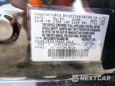 Zdjęcie 13 z 13 samochodu: 2025 NISSAN VERSA SV VIN:3N1CN8EV7SL866739 - miniatura