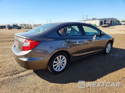 Trzecie zdjęcie samochodu z tyłu: 2012 HONDA CIVIC EX VIN:19XFB2F8XCE309001 - miniatura