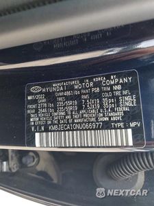 Zdjęcie 13 z 13 samochodu: 2022 HYUNDAI TUCSON LIMITED VIN:KM8JECA10NU066977 - miniatura
