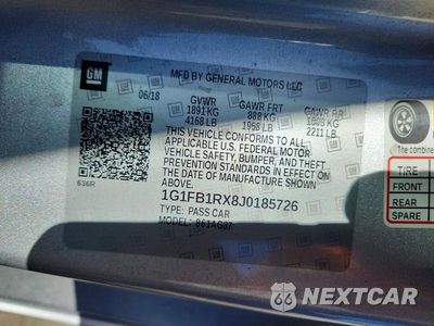 Zdjęcie 13 z 13 samochodu: 2018 CHEVROLET CAMARO LT VIN:1G1FB1RX8J0185726 - miniatura