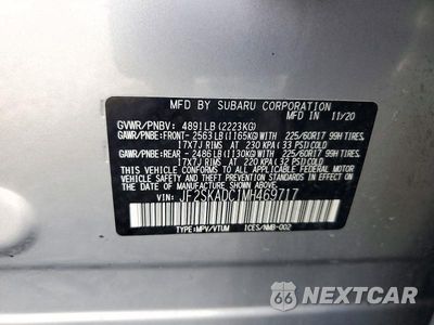 Zdjęcie 13 z 13 samochodu: 2021 SUBARU FORESTER VIN:JF2SKADC1MH469717 - miniatura