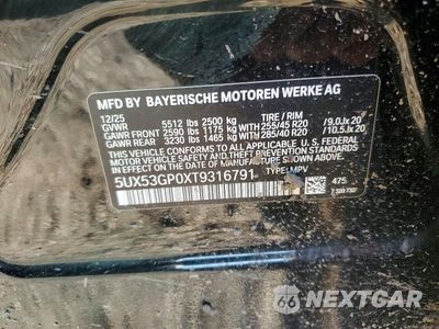 Zdjęcie 13 z 13 samochodu: 2026 BMW X3 30 XDRIVE VIN:5UX53GP0XT9316791 - miniatura
