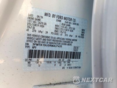 Zdjęcie 14 z 14 samochodu: 2024 FORD MUSTANG MACH-E SELECT VIN:3FMTK1SU5RMA37435 - miniatura