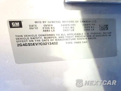 Zdjęcie 12 z 12 samochodu: 2012 BUICK REGAL PREMIUM VIN:2G4GS5EV7C9213432 - miniatura
