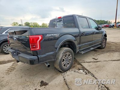 Trzecie zdjęcie samochodu z tyłu: 2017 FORD F150 SUPERCREW VIN:1FTEW1EP2HFB64956 - miniatura