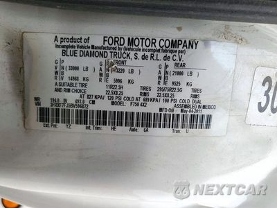Zdjęcie 11 z 12 samochodu: 2011 FORD F750 SUPER DUTY VIN:3FRXF7FJ5BV596872 - miniatura