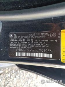 Zdjęcie 12 z 12 samochodu: 2008 BMW M5 VIN:WBSNB93598CX08066 - miniatura