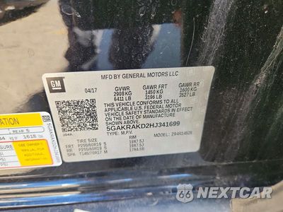 Zdjęcie 13 z 13 samochodu: 2017 BUICK ENCLAVE VIN:5GAKRAKD2HJ341699 - miniatura