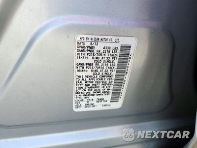 Zdjęcie 13 z 13 samochodu: 2013 NISSAN ROGUE S VIN:JN8AS5MT7DW547645 - miniatura