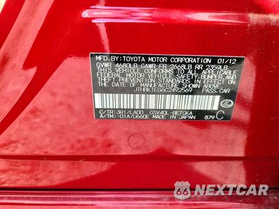 Zdjęcie 12 z 12 samochodu: 2012 LEXUS ES 350 VIN:JTHBK1EG6C2492569 - miniatura