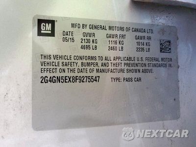 Zdjęcie 13 z 13 samochodu: 2015 BUICK REGAL PREMIUM VIN:2G4GN5EX8F9275547 - miniatura