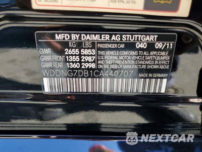 Zdjęcie 12 z 12 samochodu: 2012 MERCEDES-BENZ S 550 VIN:WDDNG7DB1CA440707 - miniatura
