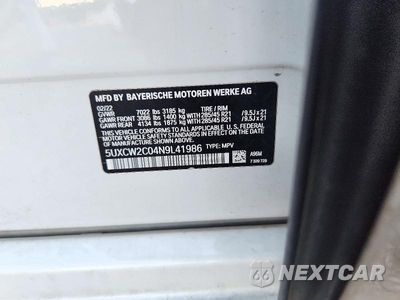 Zdjęcie 13 z 13 samochodu: 2022 BMW X7 XDRIVE40I VIN:5UXCW2C04N9L41986 - miniatura