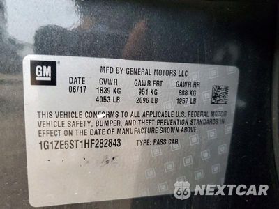 Zdjęcie 12 z 12 samochodu: 2017 CHEVROLET MALIBU LT VIN:1G1ZE5ST1HF282843 - miniatura
