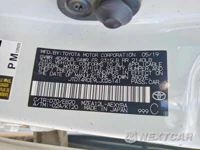 Zdjęcie 12 z 12 samochodu: 2020 TOYOTA COROLLA XSE VIN:JTDT4RCE9LJ026141 - miniatura