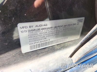 Zdjęcie 12 z 12 samochodu: 2014 AUDI A4 PREMIUM PLUS VIN:WAUFFAFL8EA062518 - miniatura