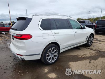 Trzecie zdjęcie samochodu z tyłu: 2020 BMW X7 XDRIVE40I VIN:5UXCW2C06L9B96319 - miniatura