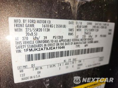 Zdjęcie 13 z 13 samochodu: 2018 FORD EXPEDITION MAX LIMITED VIN:1FMJK2AT9JEA11646 - miniatura