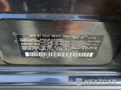 Zdjęcie 13 z 13 samochodu: 2016 SUBARU CROSSTREK PREMIUM VIN:JF2GPABC9G8332894 - miniatura