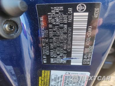 Zdjęcie 12 z 12 samochodu: 2006 TOYOTA CAMRY LE VIN:4T1BE30K46U143141 - miniatura