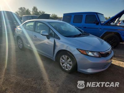 Czwarte zdjęcie samochodu z boku: 2012 HONDA CIVIC LX VIN:19XFB2F51CE329210 - miniatura