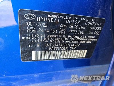 Zdjęcie 13 z 13 samochodu: 2023 GENESIS G70 2.0T VIN:KMTG34TA3PU114922 - miniatura