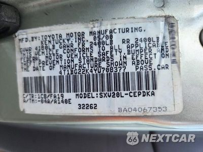 Zdjęcie 13 z 13 samochodu: 2000 TOYOTA CAMRY CE VIN:4T1BG22K4YU708377 - miniatura