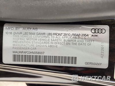 Zdjęcie 12 z 12 samochodu: 2017 AUDI S7 PREMIUM PLUS VIN:WAUWFAFC0HN058007 - miniatura