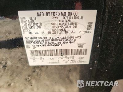 Zdjęcie 13 z 13 samochodu: 2013 FORD EXPLORER LIMITED VIN:1FM5K7F92DGA97001 - miniatura