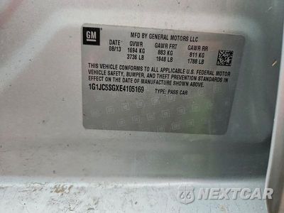 Zdjęcie 13 z 13 samochodu: 2014 CHEVROLET SONIC LT VIN:1G1JC5SGXE4105169 - miniatura
