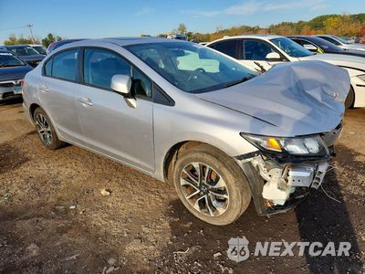 Czwarte zdjęcie samochodu z boku: 2013 HONDA CIVIC EX VIN:19XFB2F84DE289037 - miniatura