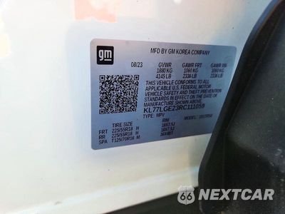 Zdjęcie 12 z 12 samochodu: 2024 CHEVROLET TRAX 1RS VIN:KL77LGE23RC111059 - miniatura